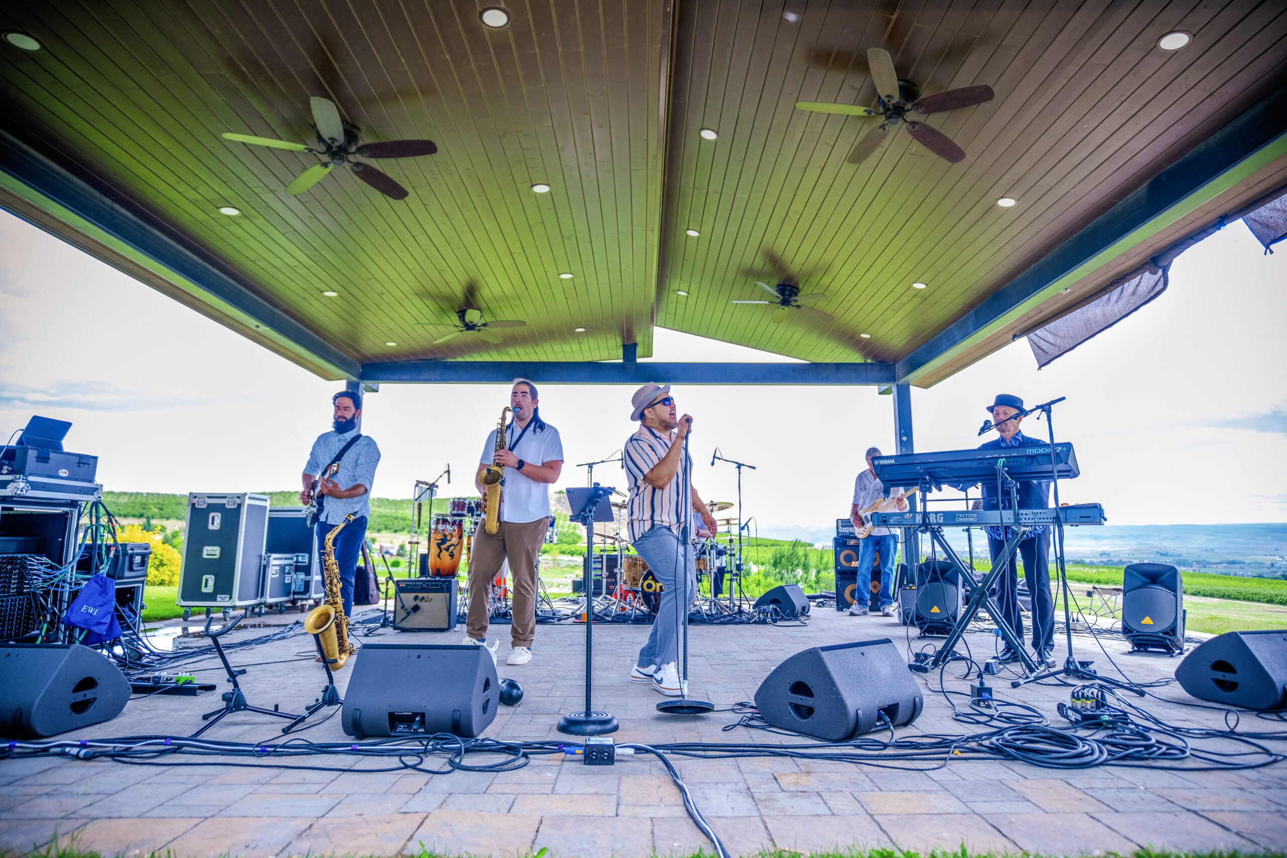 Órale the band performs at Ste. Chapelle Winery in Caldwell, Idaho.