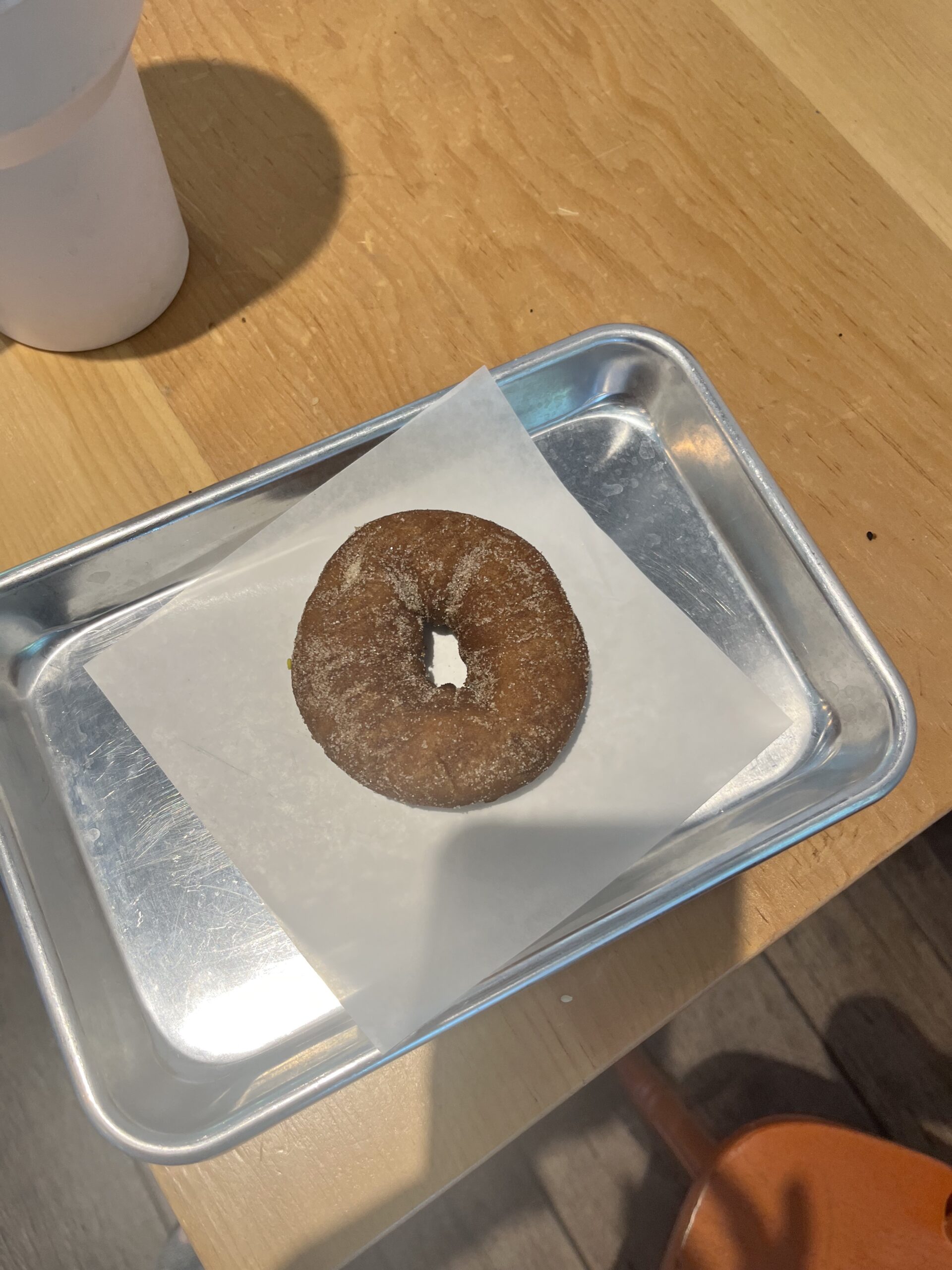 Gluten free donut from Guru Donuts at Kevista Coffee Eagle, Idaho