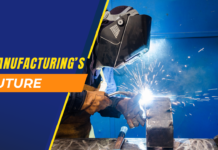 Reshoring & U.S. Manufacturing: How Coeptis Capital is Leading the Charge in U.S. Production Welder working in a manufacturing plant with sparks flying, representing the future of U.S. manufacturing and reshoring efforts.