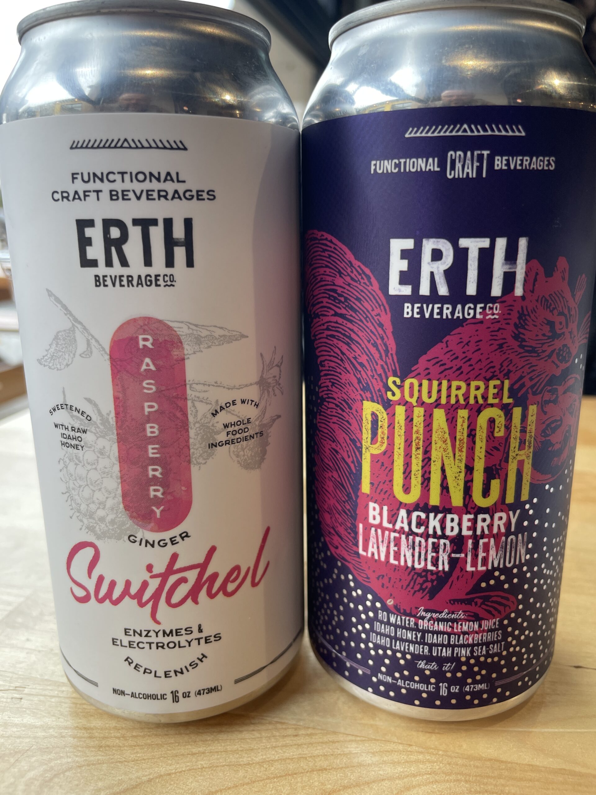 Non-alcoholic beverages from Erth Bev Co. in Boise, Idaho in Wyld Child.