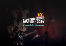 Latino Fest Boise 2026: Ivan Castillo and Liz Correa on Building Belonging Latino Fest Boise 2026 10th anniversary graphic over a live bass guitarist, featuring the theme “Comunidades Hermanas” in Boise, Idaho.